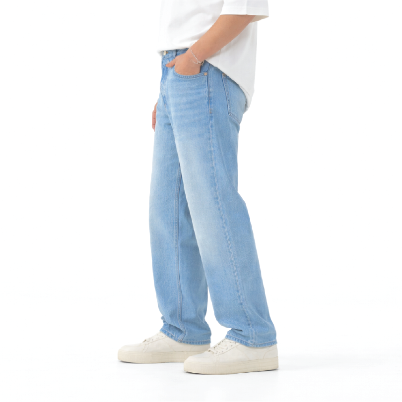 Relaxed Straight Fit Denim